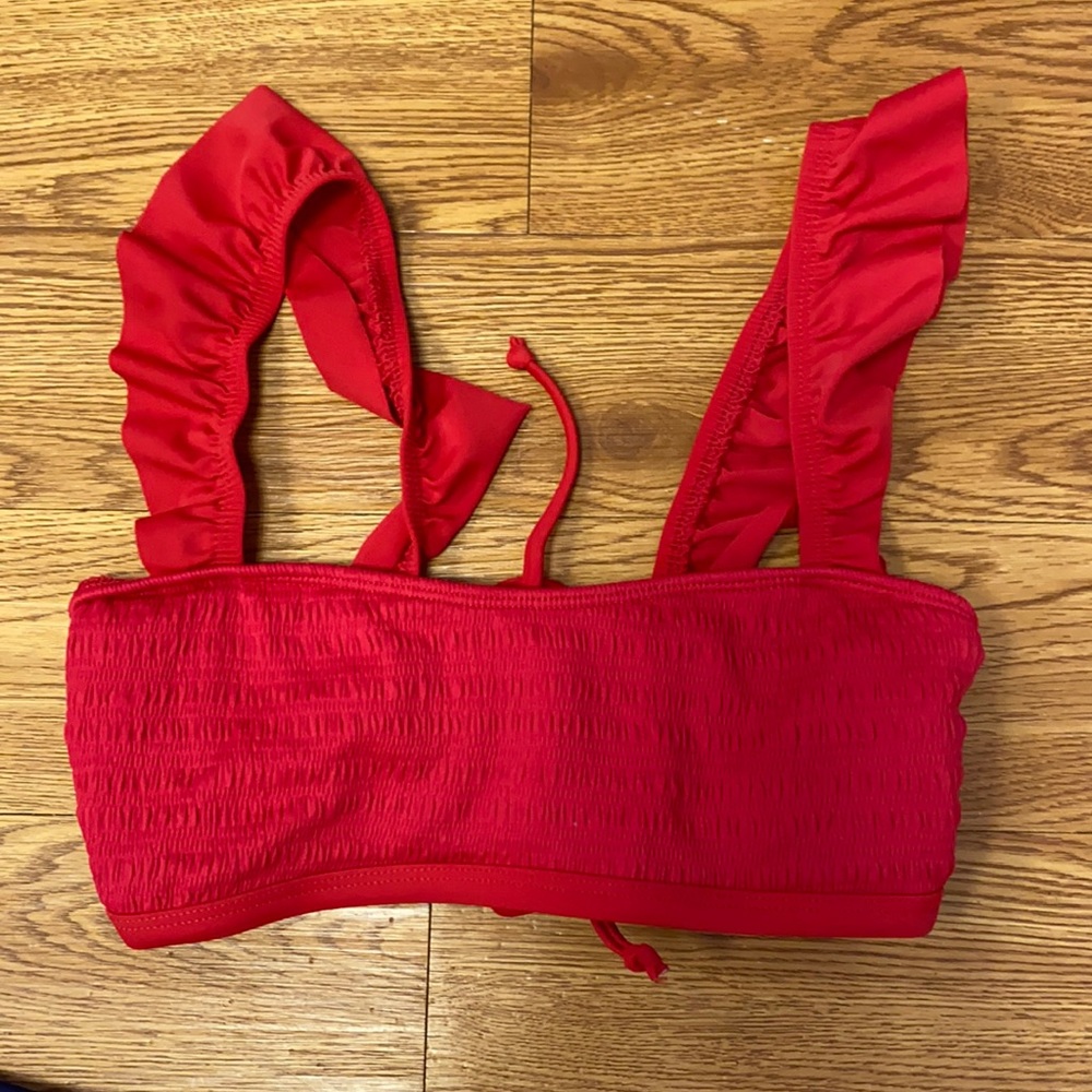 Red bikini top
